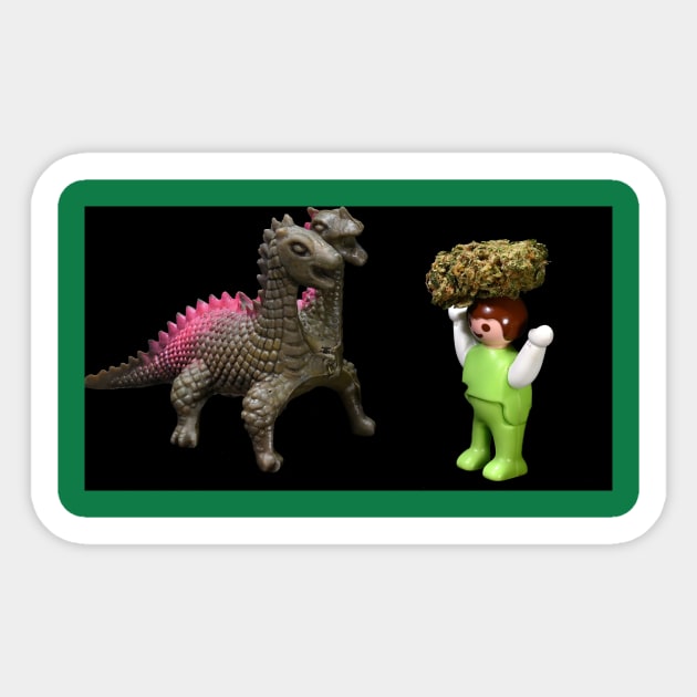 Appeasing the Beast - Weed Design Sticker by MrGreenGenes420